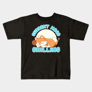 Cute Puppy Chilling Chill Kids T-Shirt